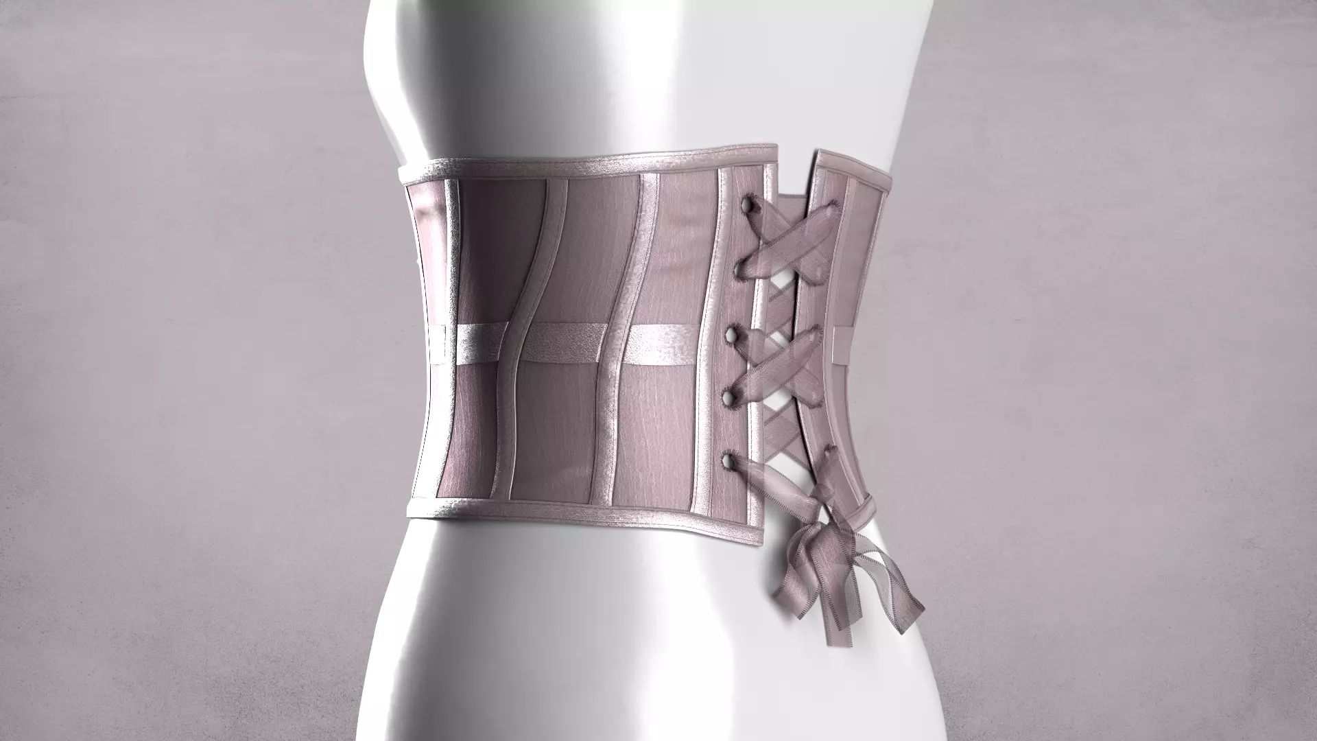 Underbust Corset 3D model_0