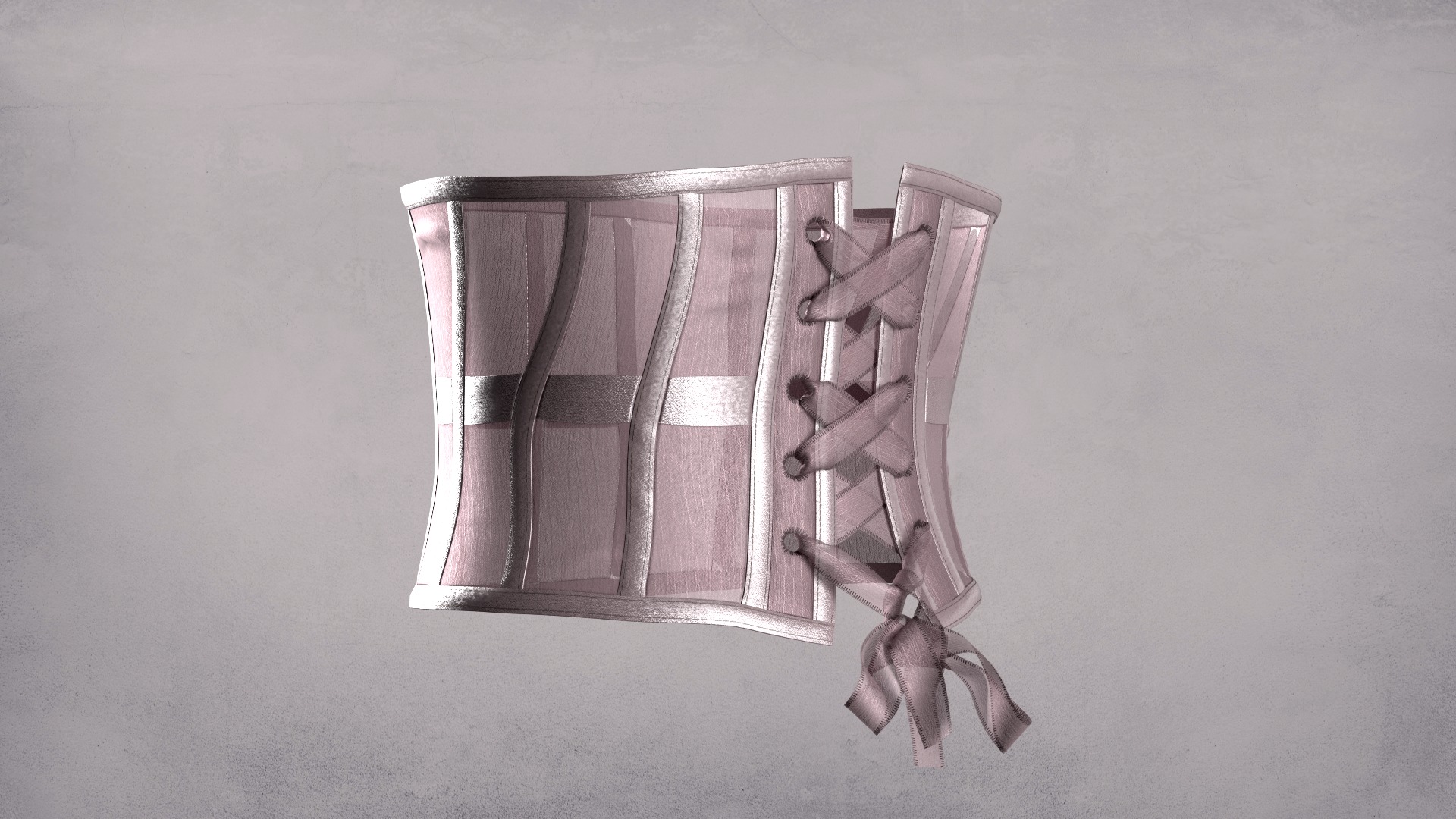 Underbust Corset 3D model_4