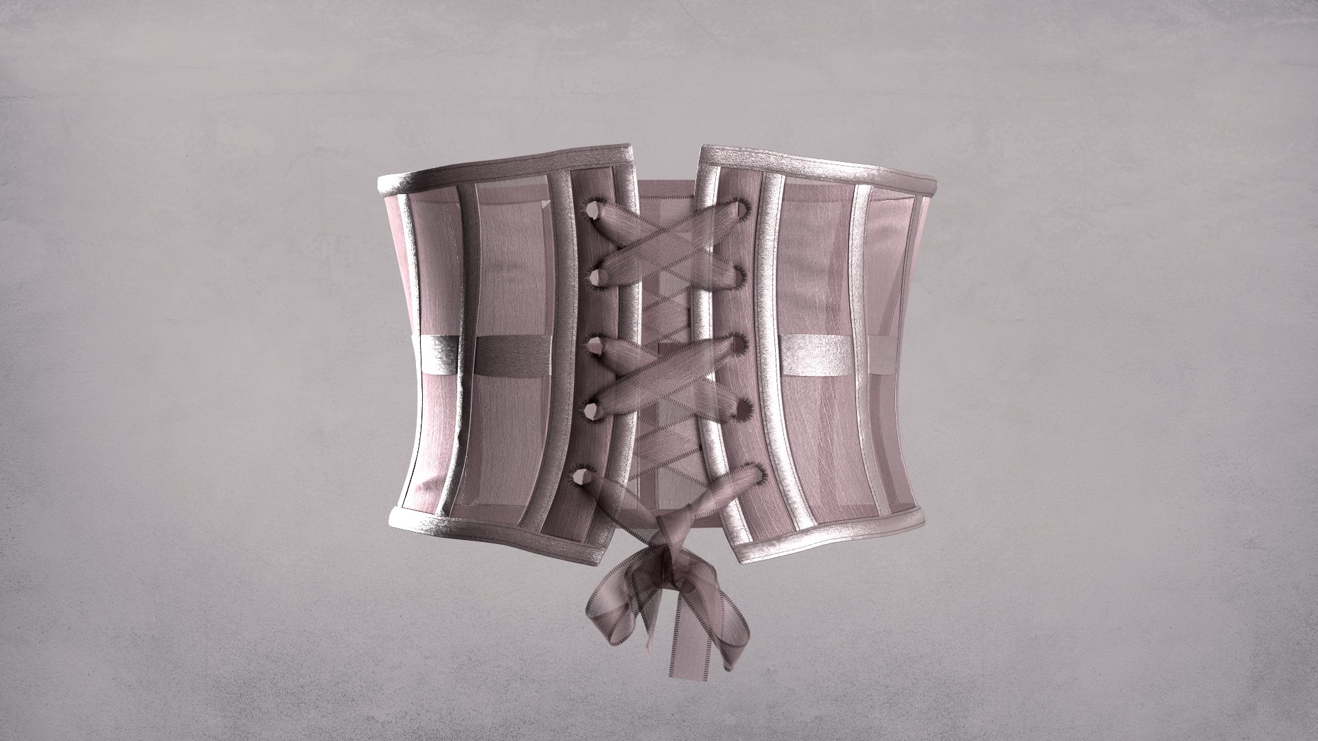 Underbust Corset 3D model_5