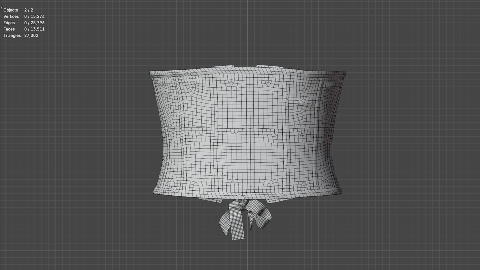 Underbust Corset 3D model_9