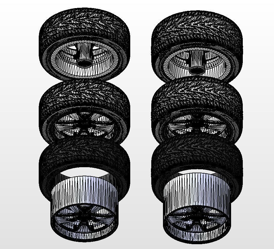 Custom wheels Budnik Fontana for your scale model 3D print model_17