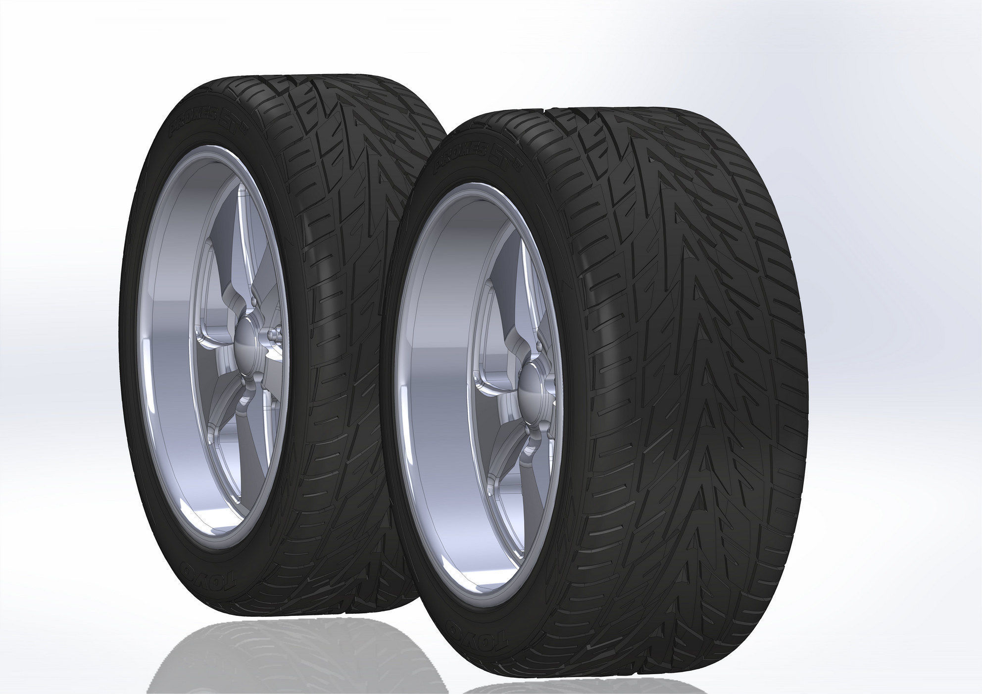 Custom wheels Budnik Fontana for your scale model 3D print model_1