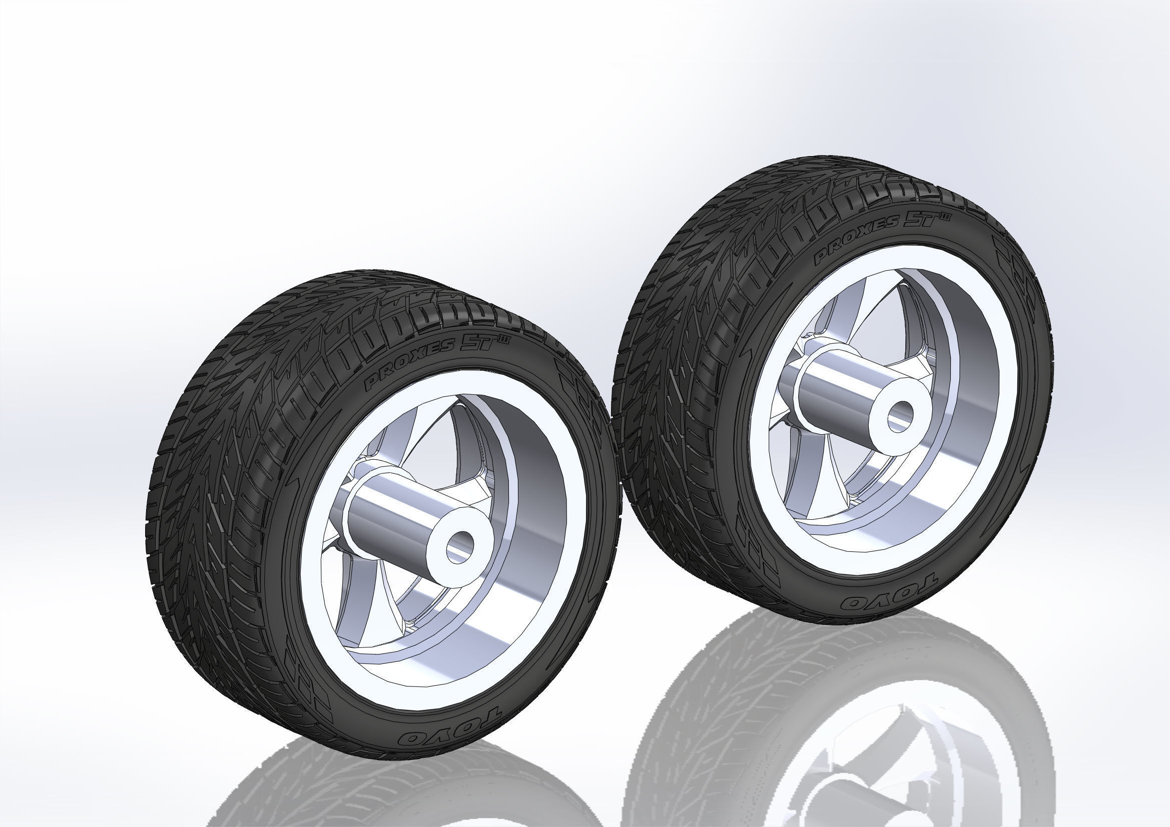 Custom wheels Budnik Fontana for your scale model 3D print model_3