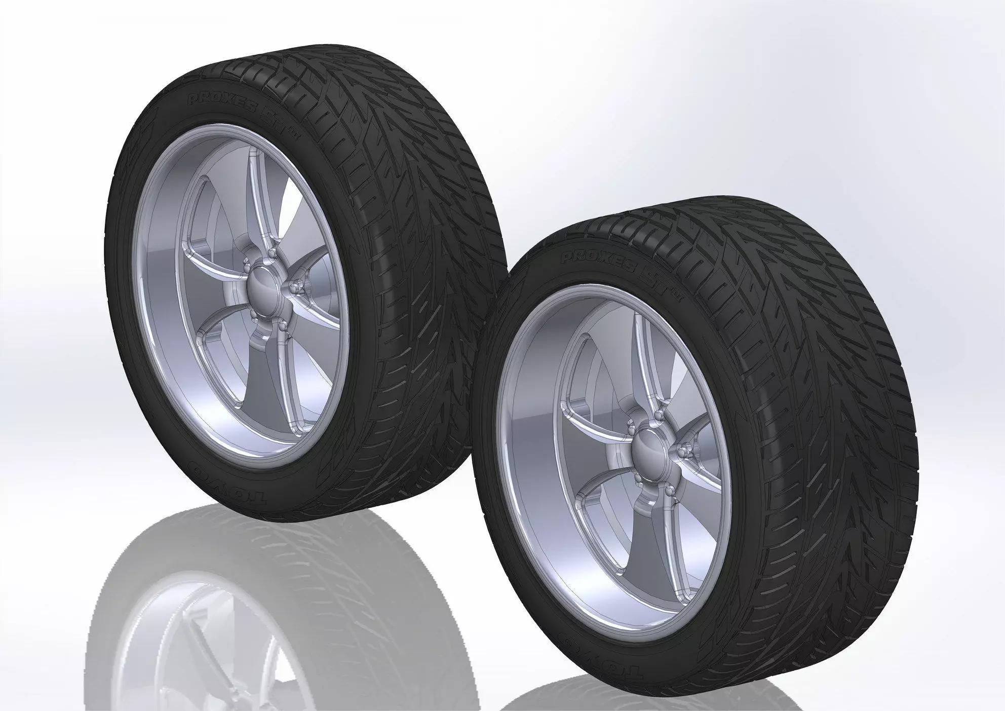 Custom wheels Budnik Fontana for your scale model 3D print model_0