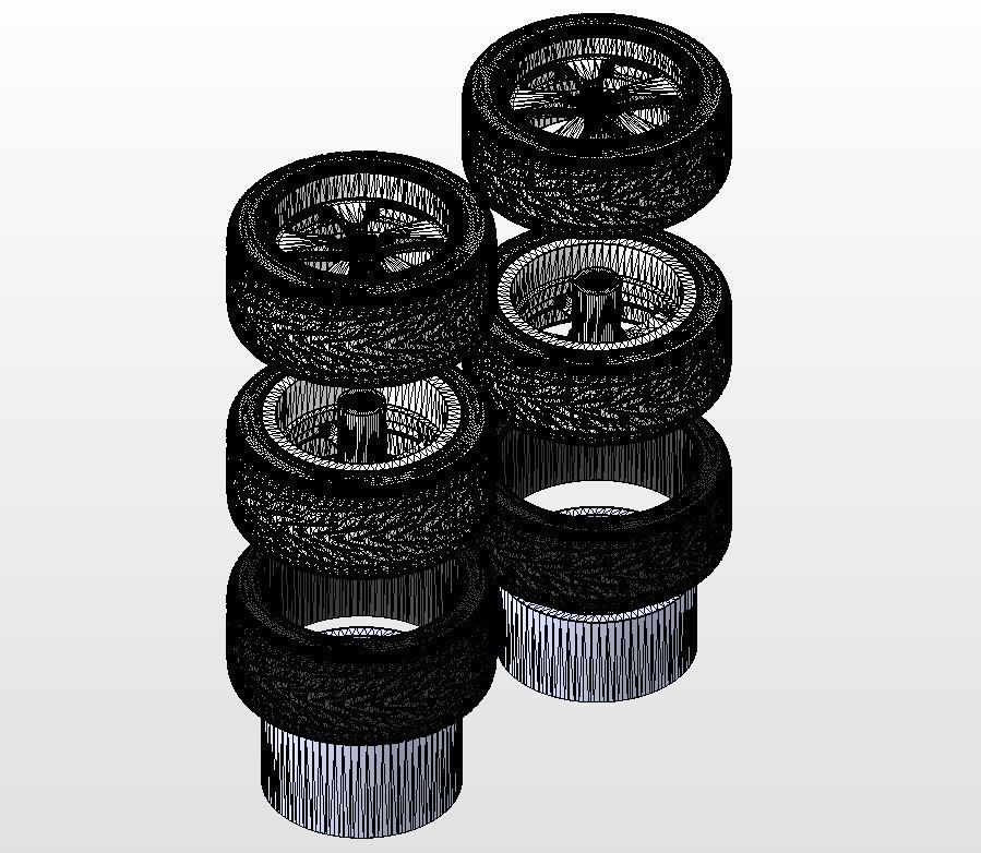 Custom wheels Budnik Fontana for your scale model 3D print model_16