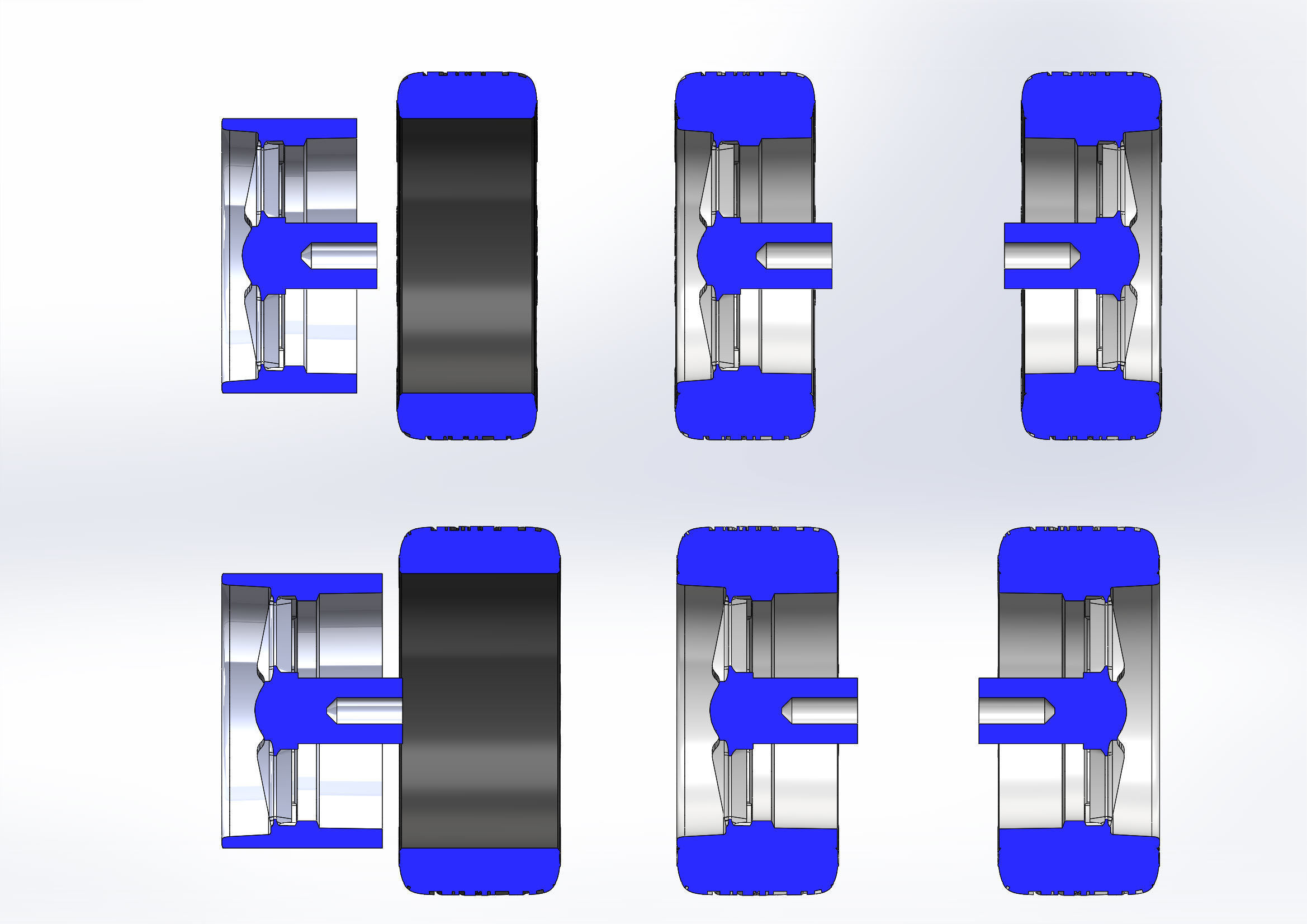 Custom wheels Budnik Fontana for your scale model 3D print model_14