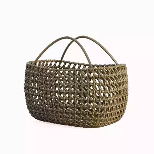 Woven Basket with Handle 03