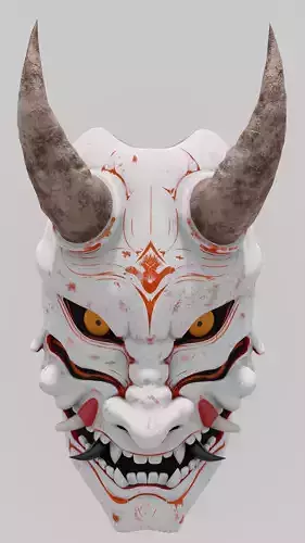 Japanese Oni mask 