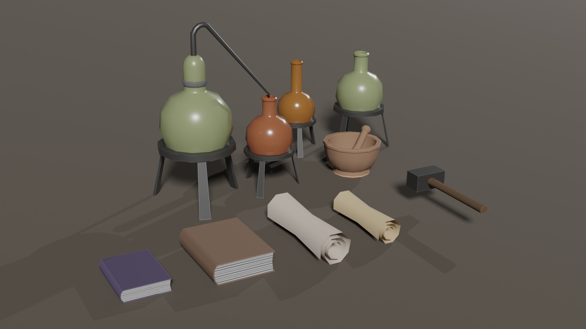 Sea Village Asset Pack Low-poly 3D model_17