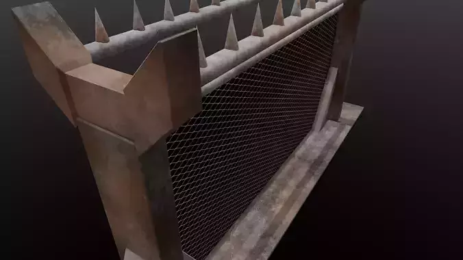 Iron Fence 3D Model