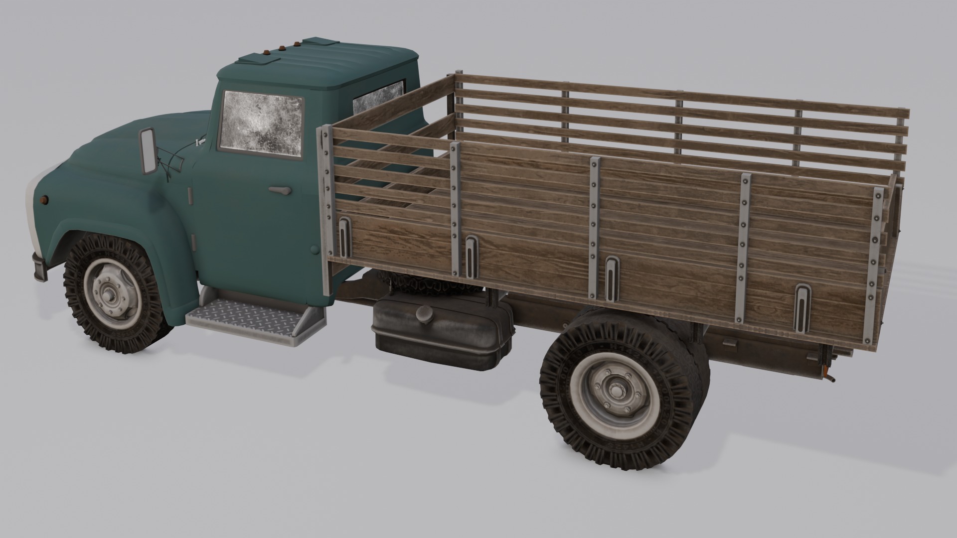 Truck 3D Model Low-poly 3D model_14