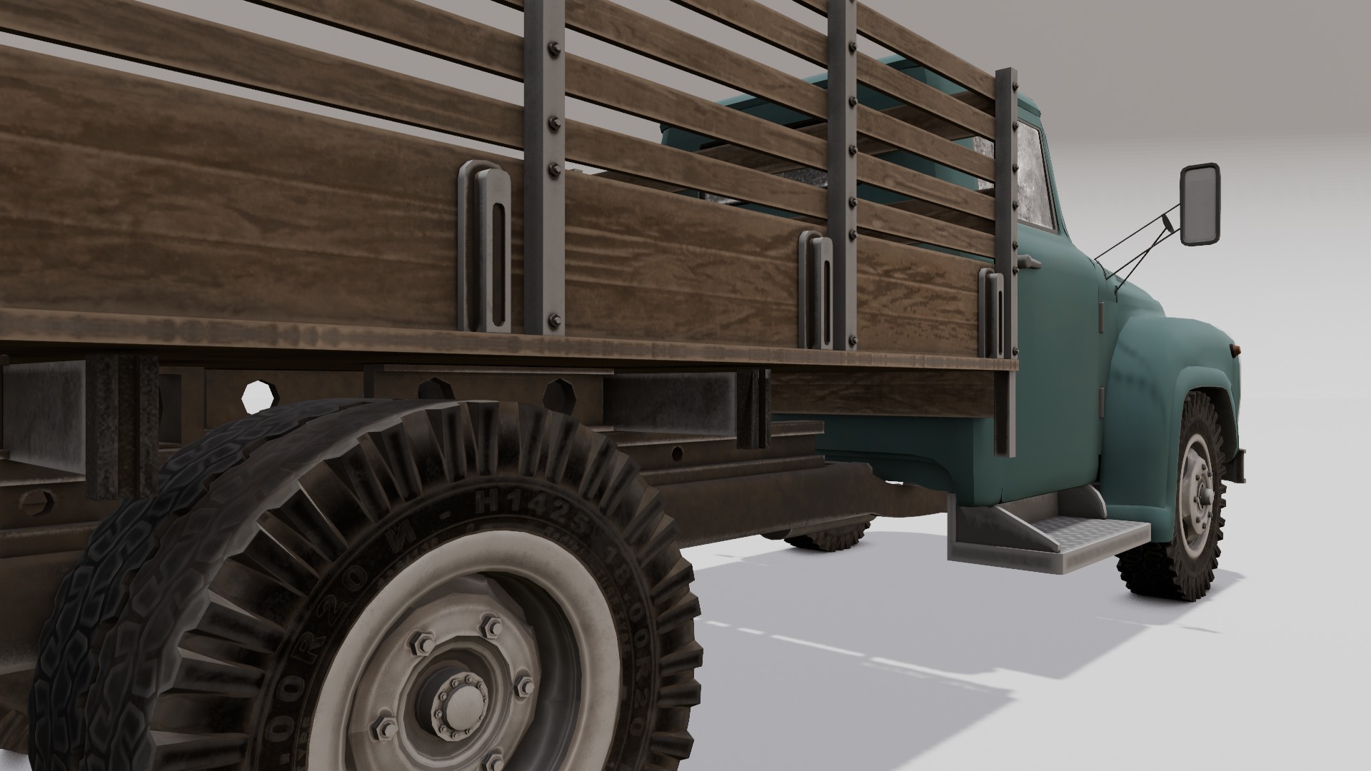 Truck 3D Model Low-poly 3D model_2