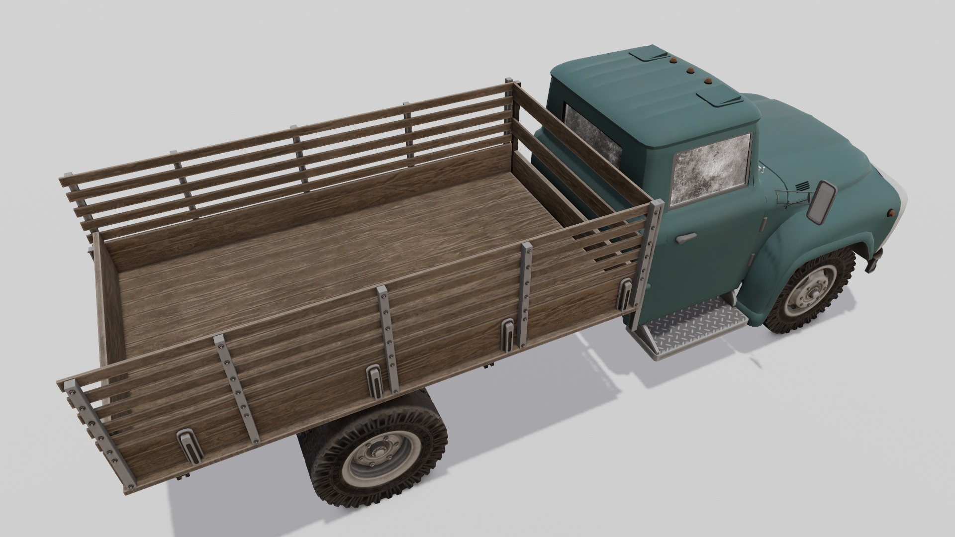 Truck 3D Model Low-poly 3D model_3