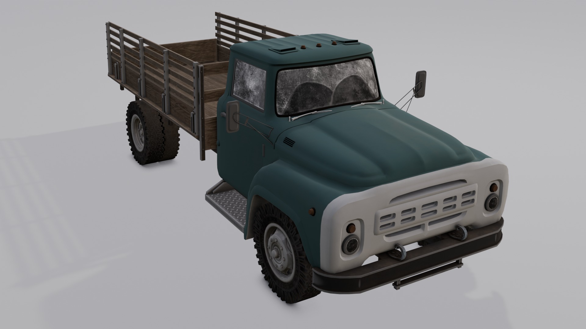 Truck 3D Model Low-poly 3D model_13