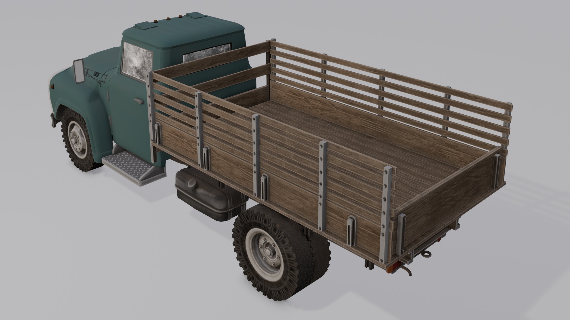 Truck 3D Model Low-poly 3D model_1