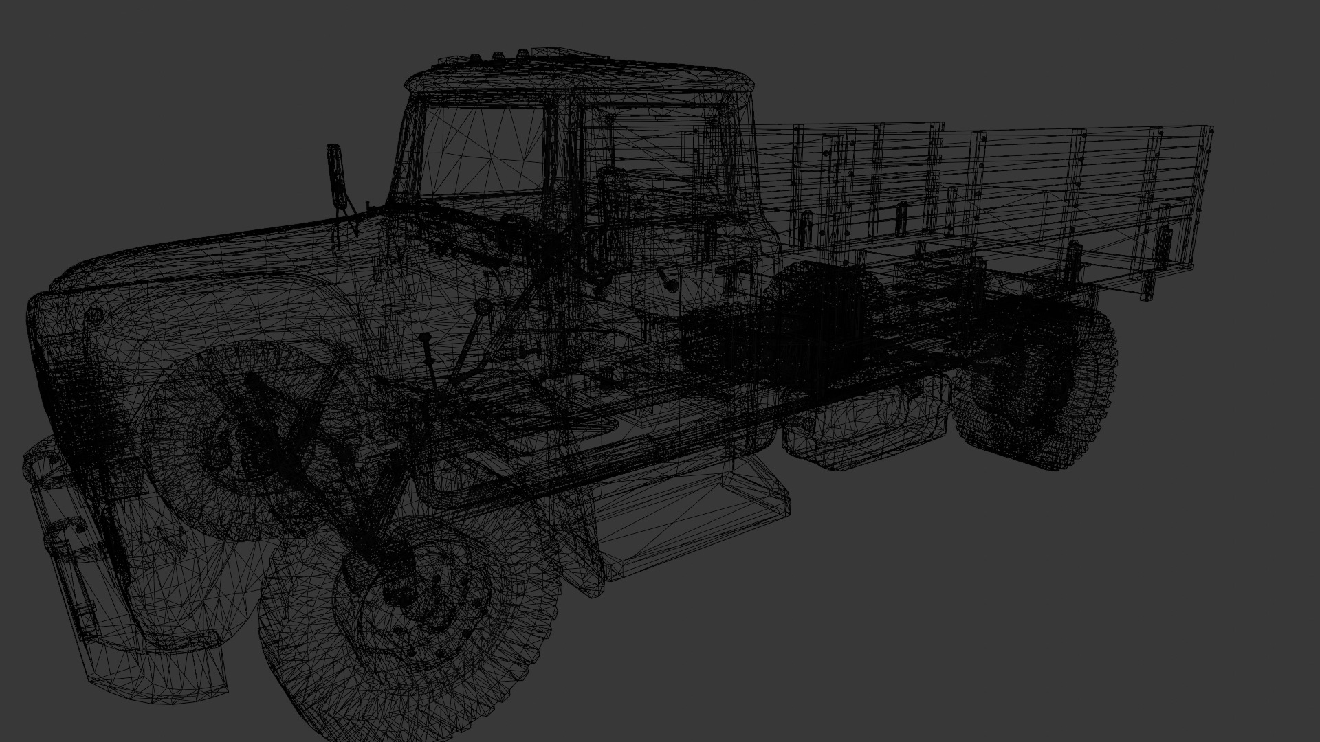 Truck 3D Model Low-poly 3D model_6