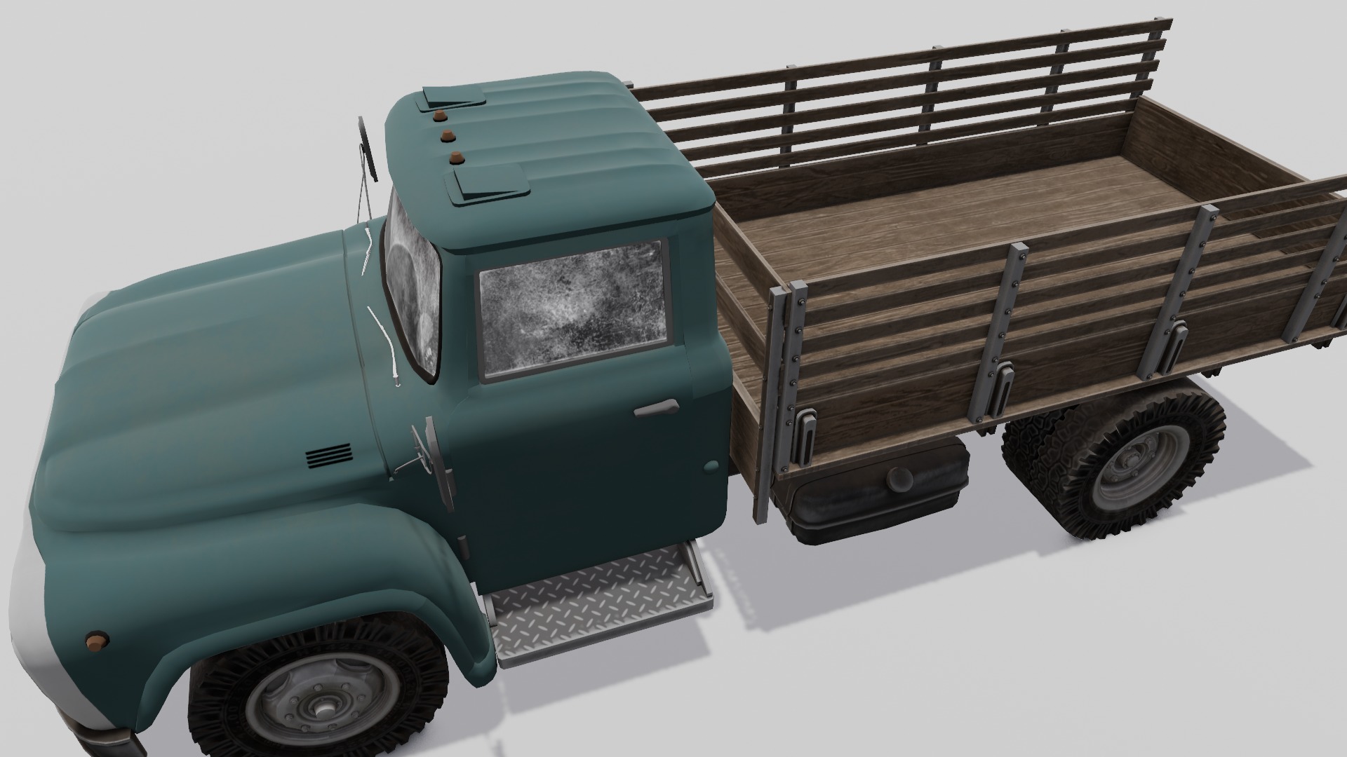 Truck 3D Model Low-poly 3D model_5