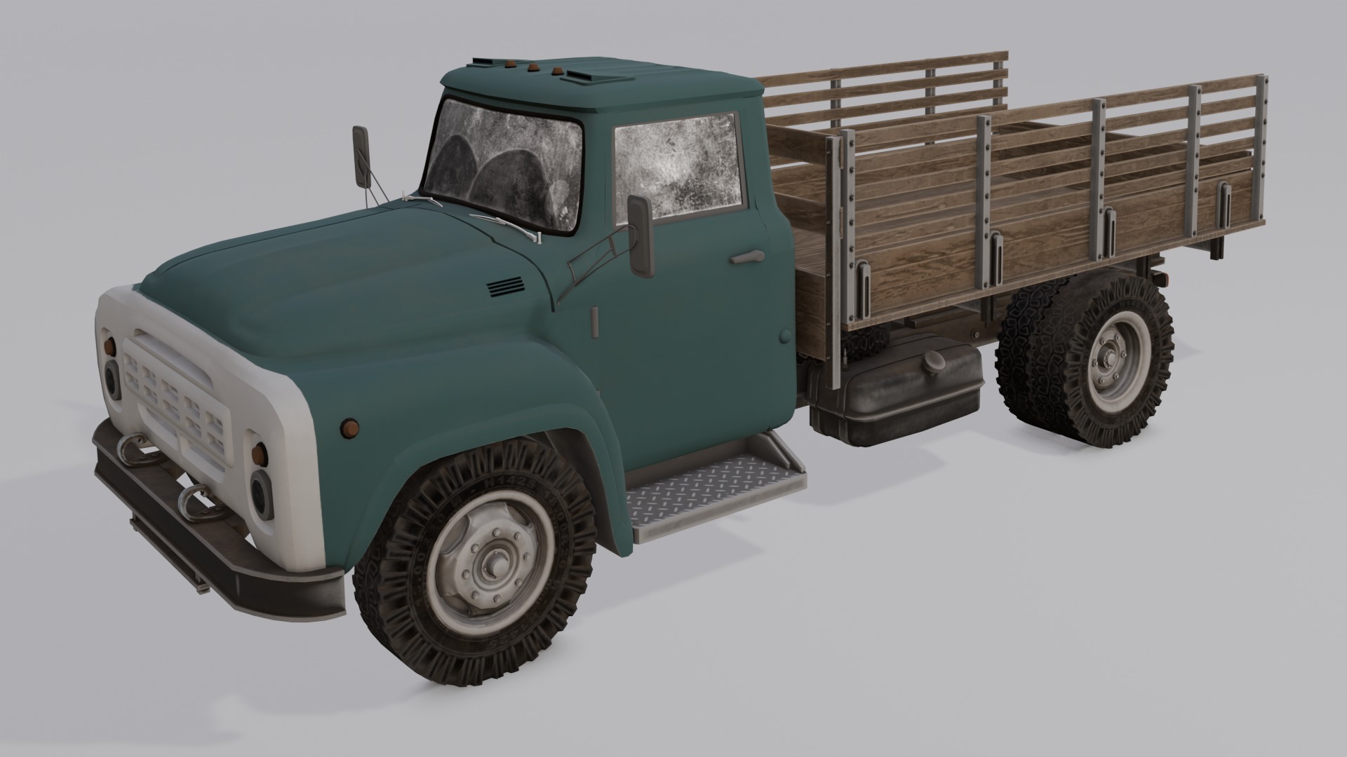 Truck 3D Model Low-poly 3D model_10
