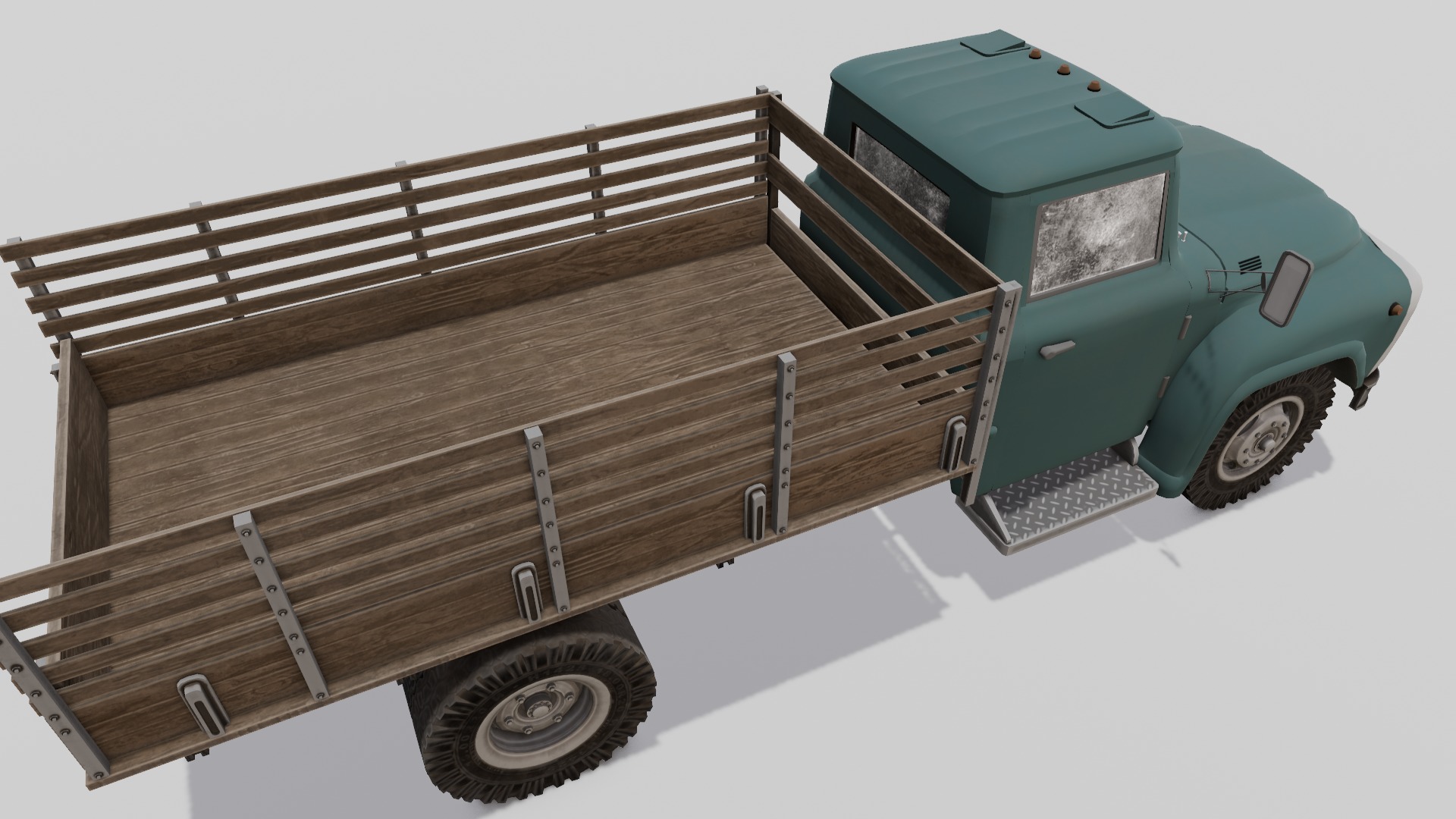 Truck 3D Model Low-poly 3D model_4