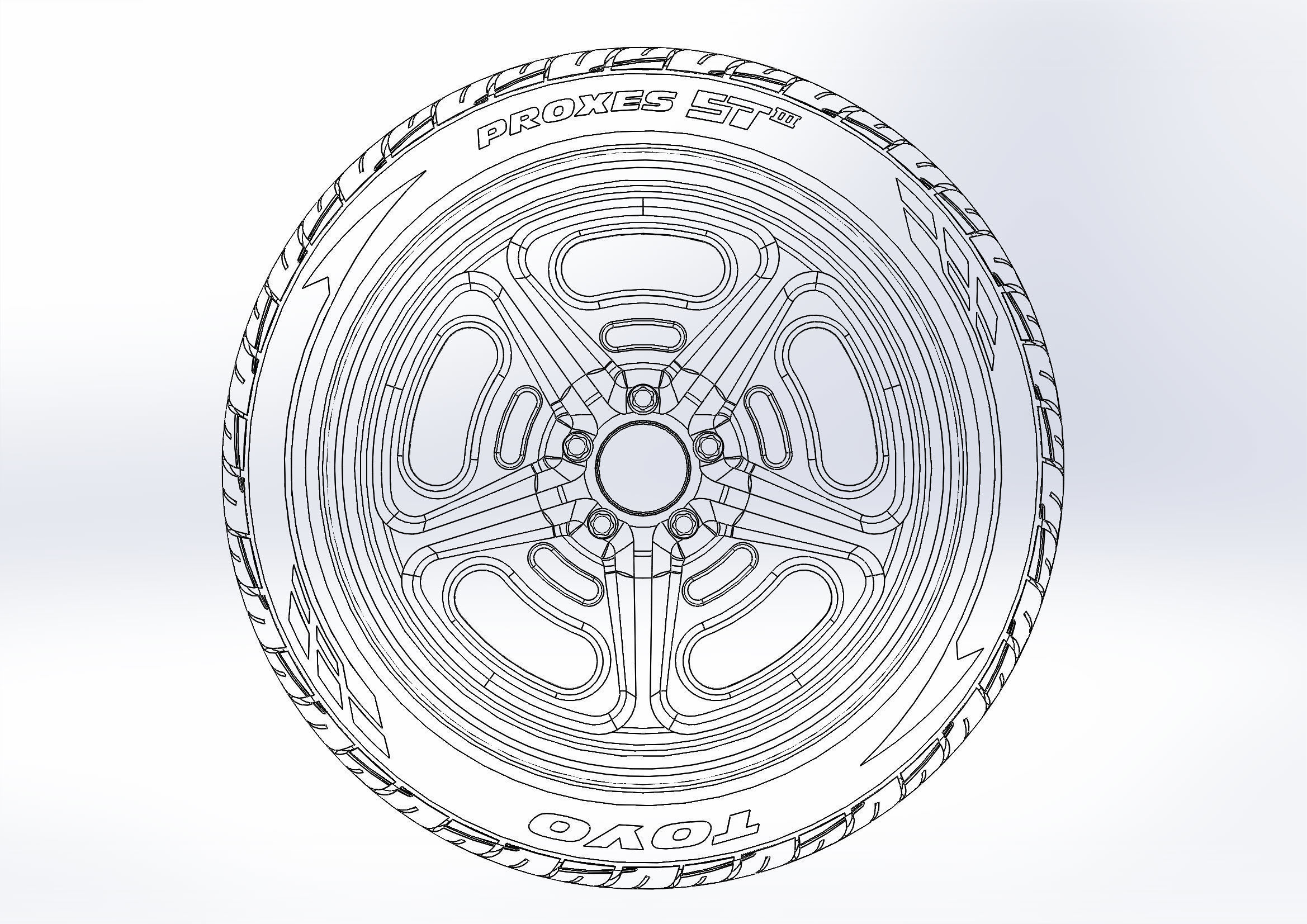 Custom wheels Budnik Murok III for your scale model 3D print model_5