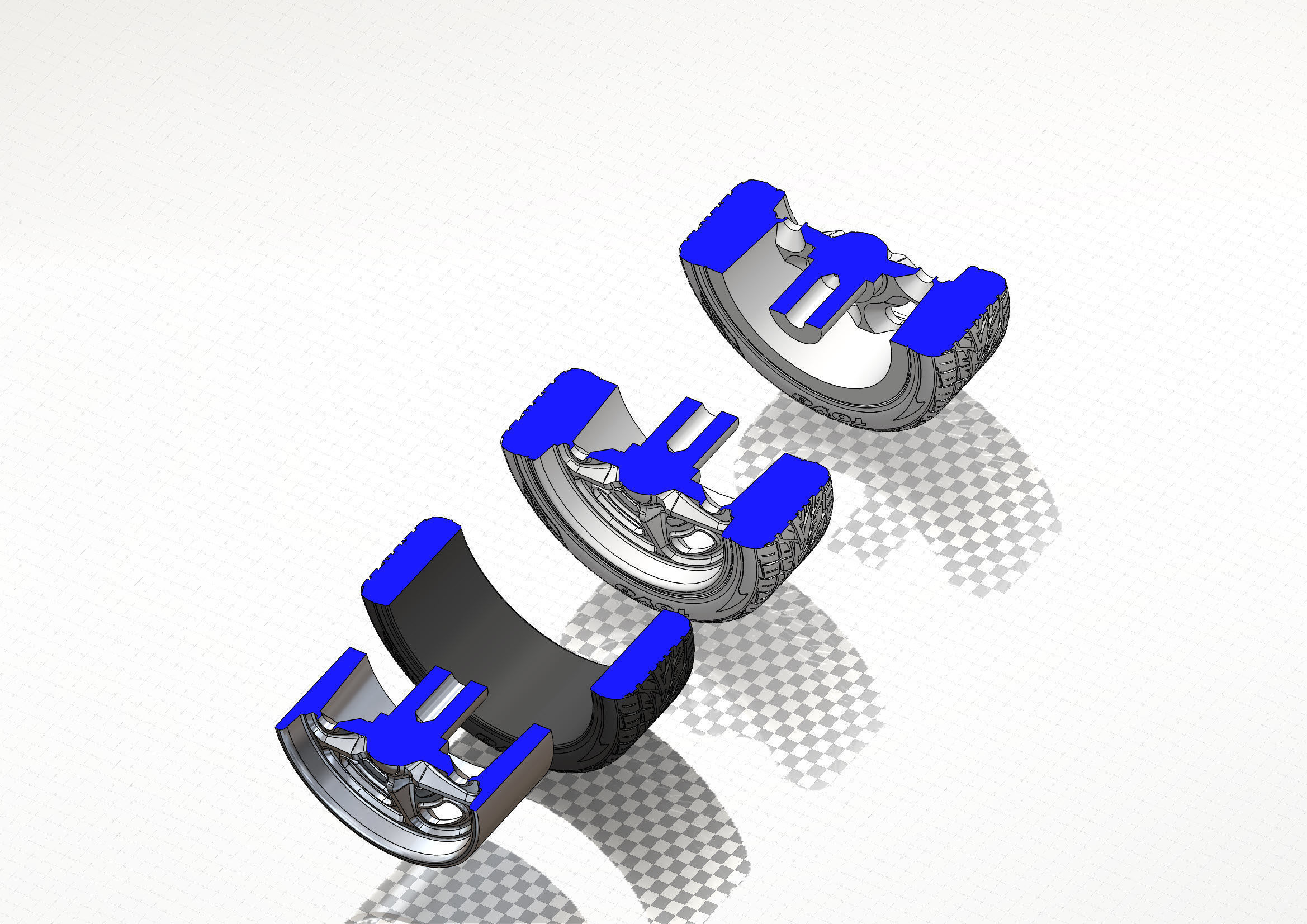 Custom wheels Budnik Murok III for your scale model 3D print model_9