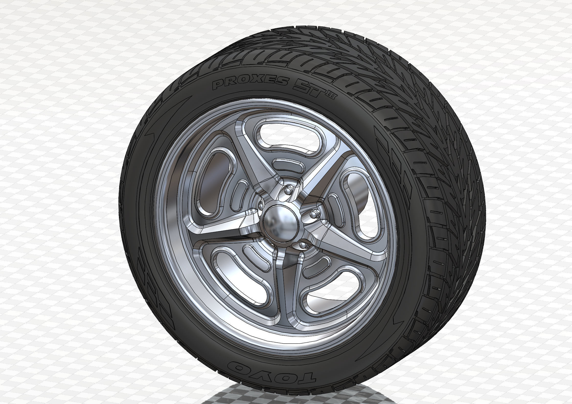 Custom wheels Budnik Murok III for your scale model 3D print model_7