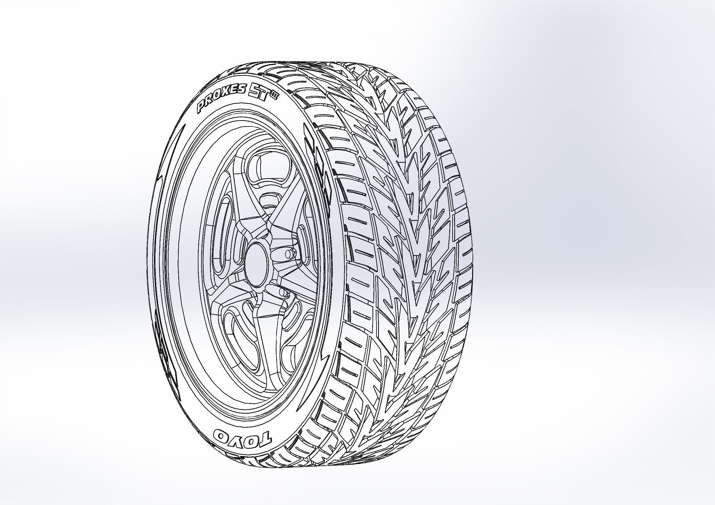 Custom wheels Budnik Murok III for your scale model 3D print model_6