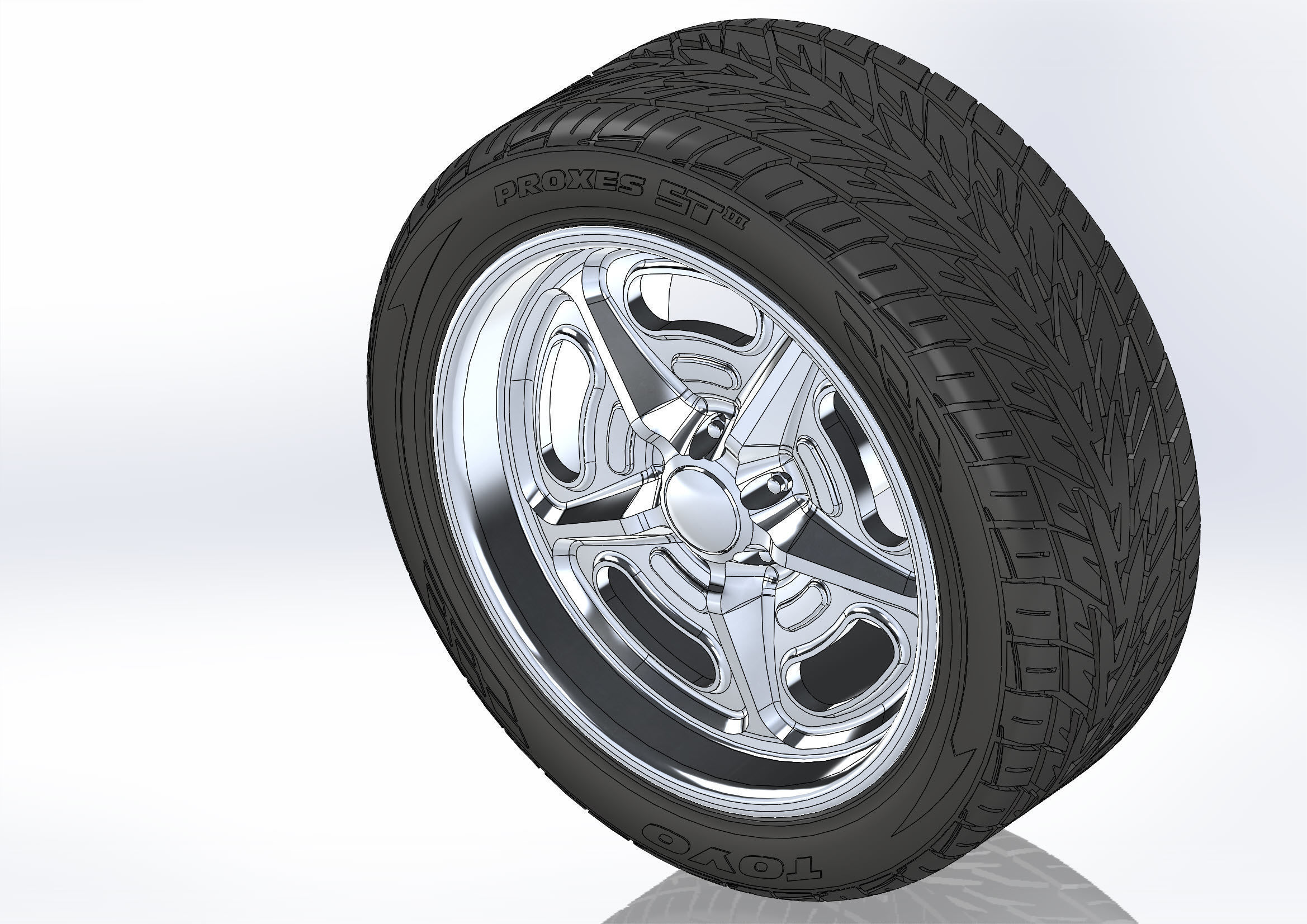 Custom wheels Budnik Murok III for your scale model 3D print model_4
