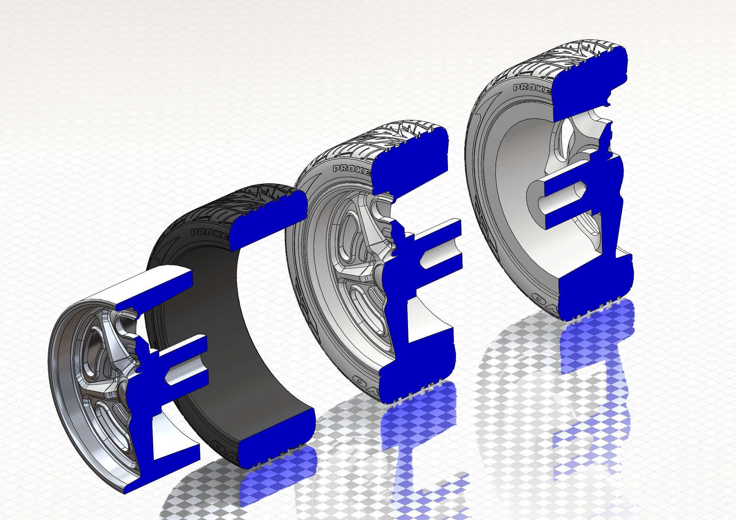 Custom wheels Budnik Murok III for your scale model 3D print model_10