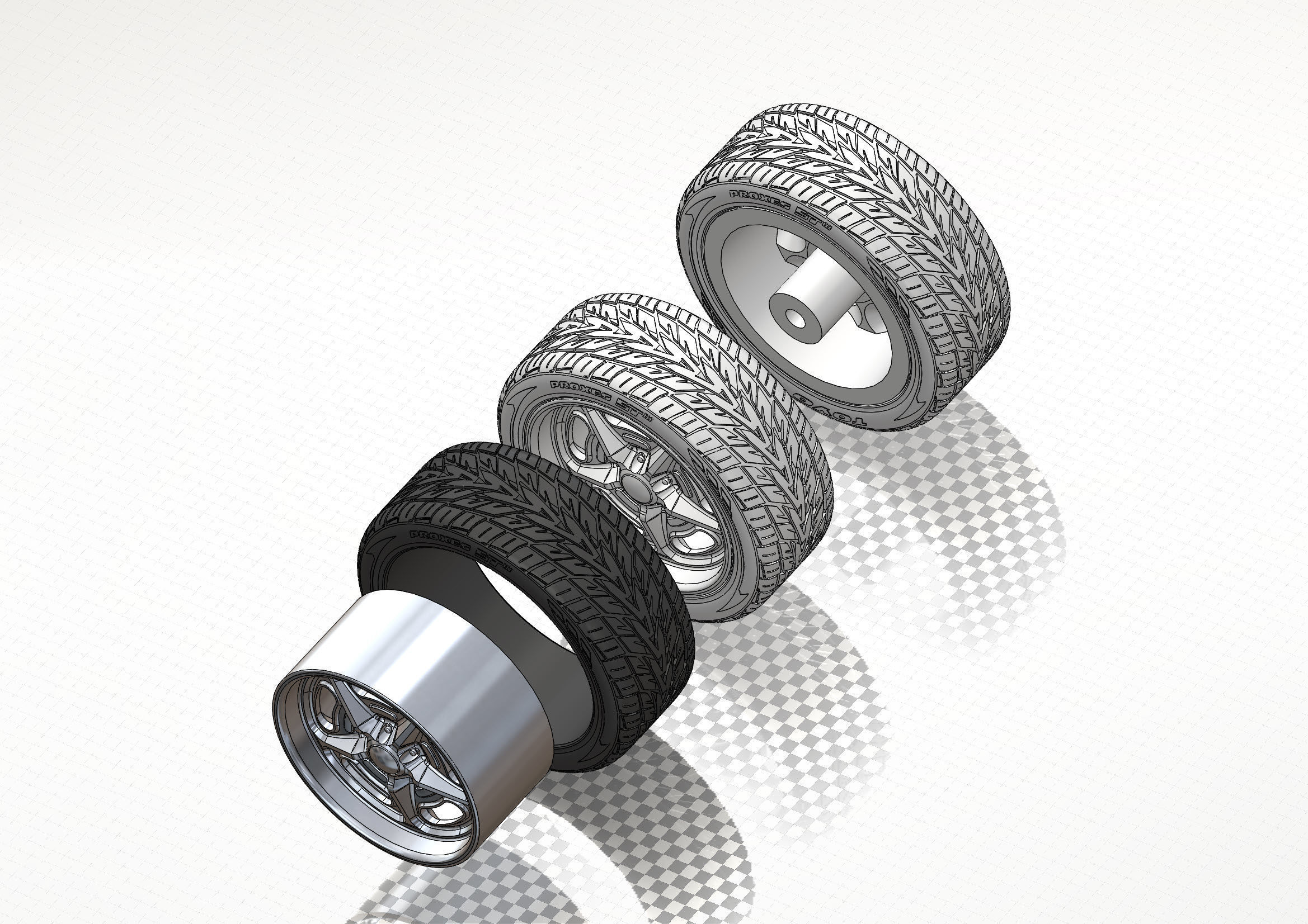 Custom wheels Budnik Murok III for your scale model 3D print model_8