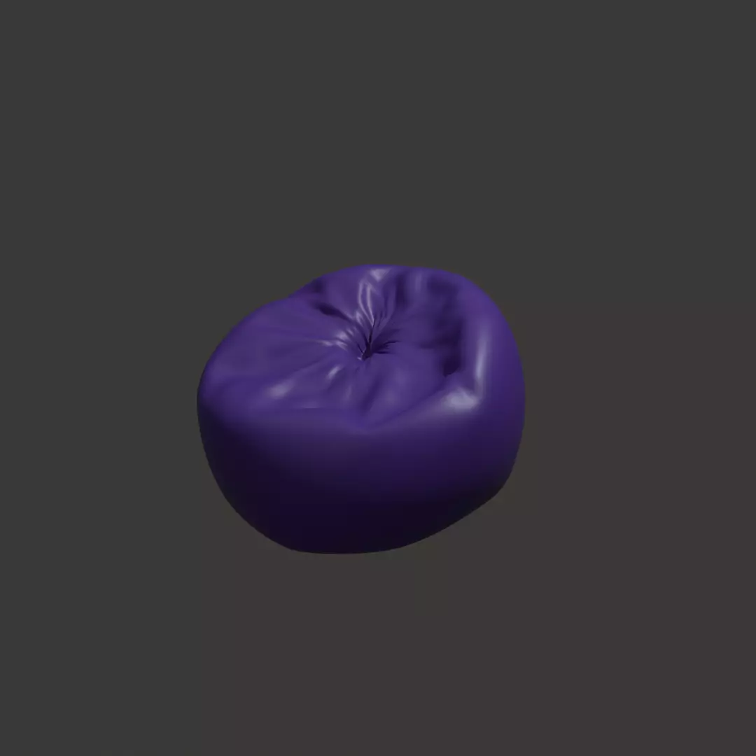 Bean Bag in bedroom Free 3D model