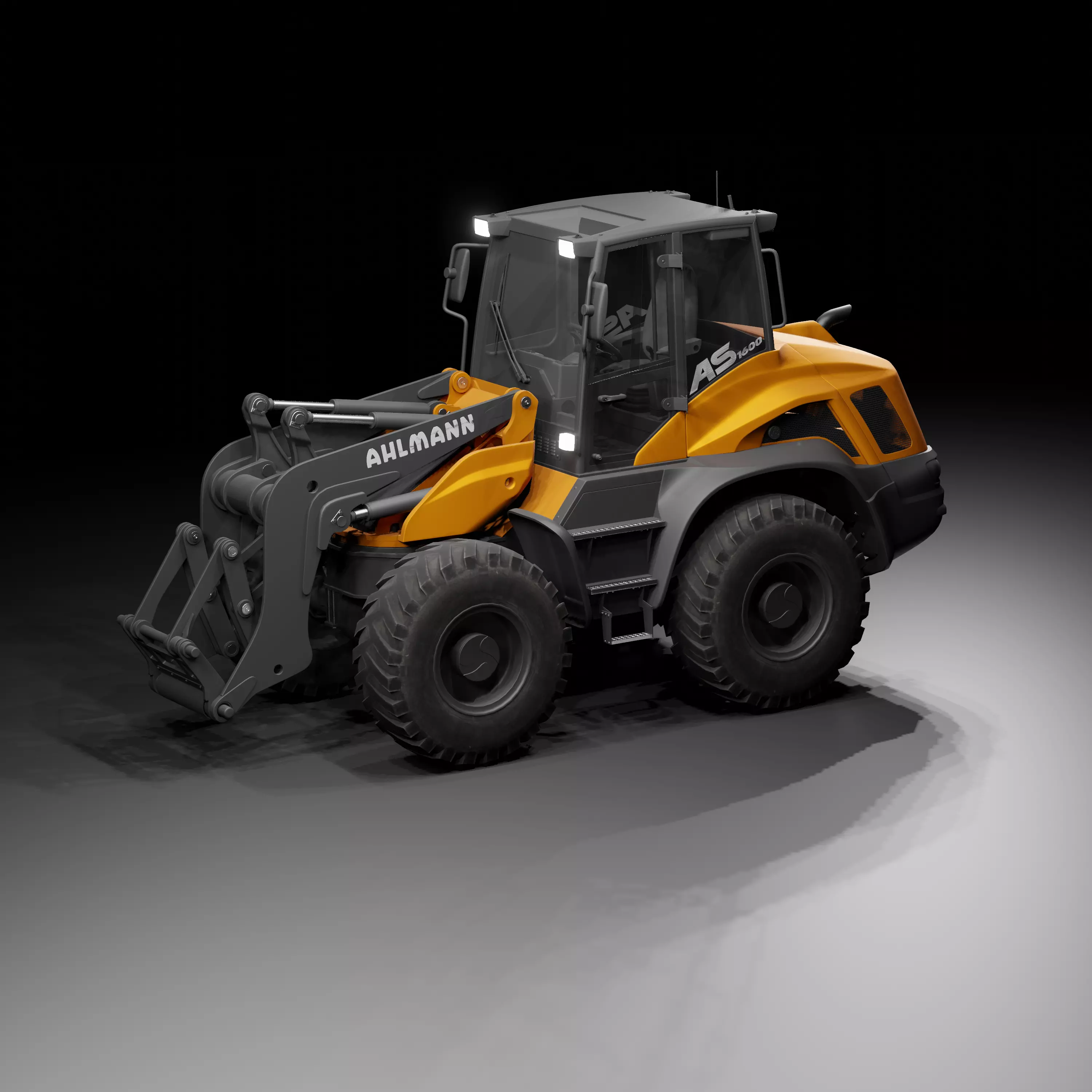 Ahlmann AZ-150F Low-poly 3D model