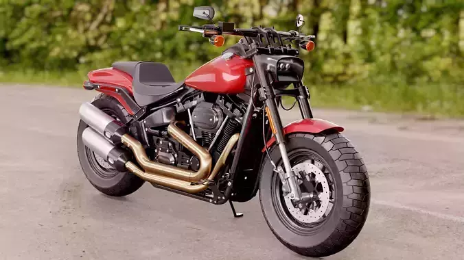 Harley Davidson Fat Bob 2020 3D model