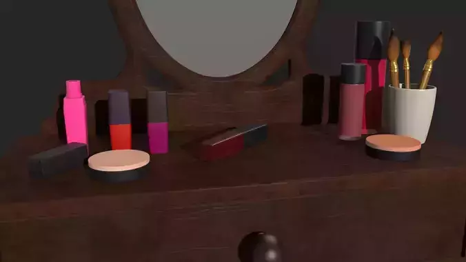 make up mirror Dressing table and Cupboard