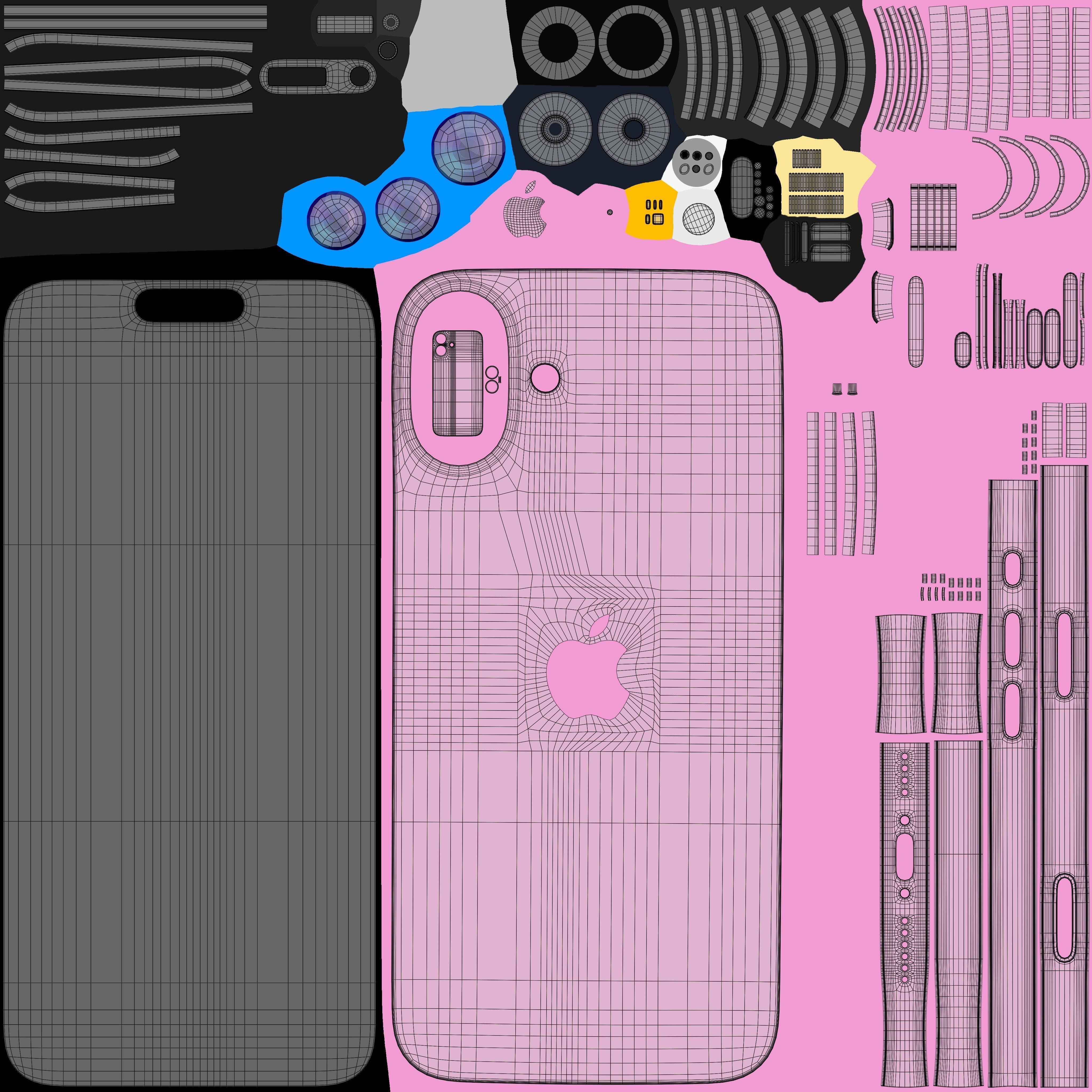 Apple iPhone 16 Plus Pink 3D model_10