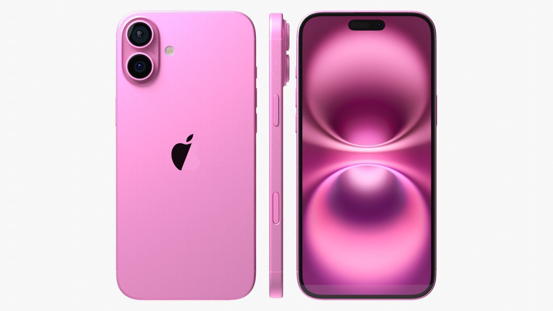 Apple iPhone 16 Plus Pink 3D model_2