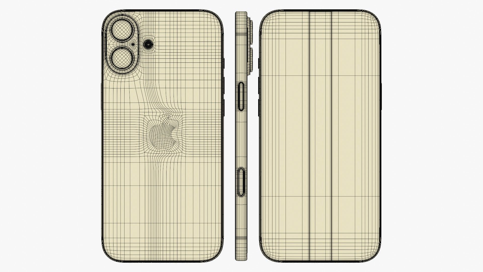 Apple iPhone 16 Plus Pink 3D model_13