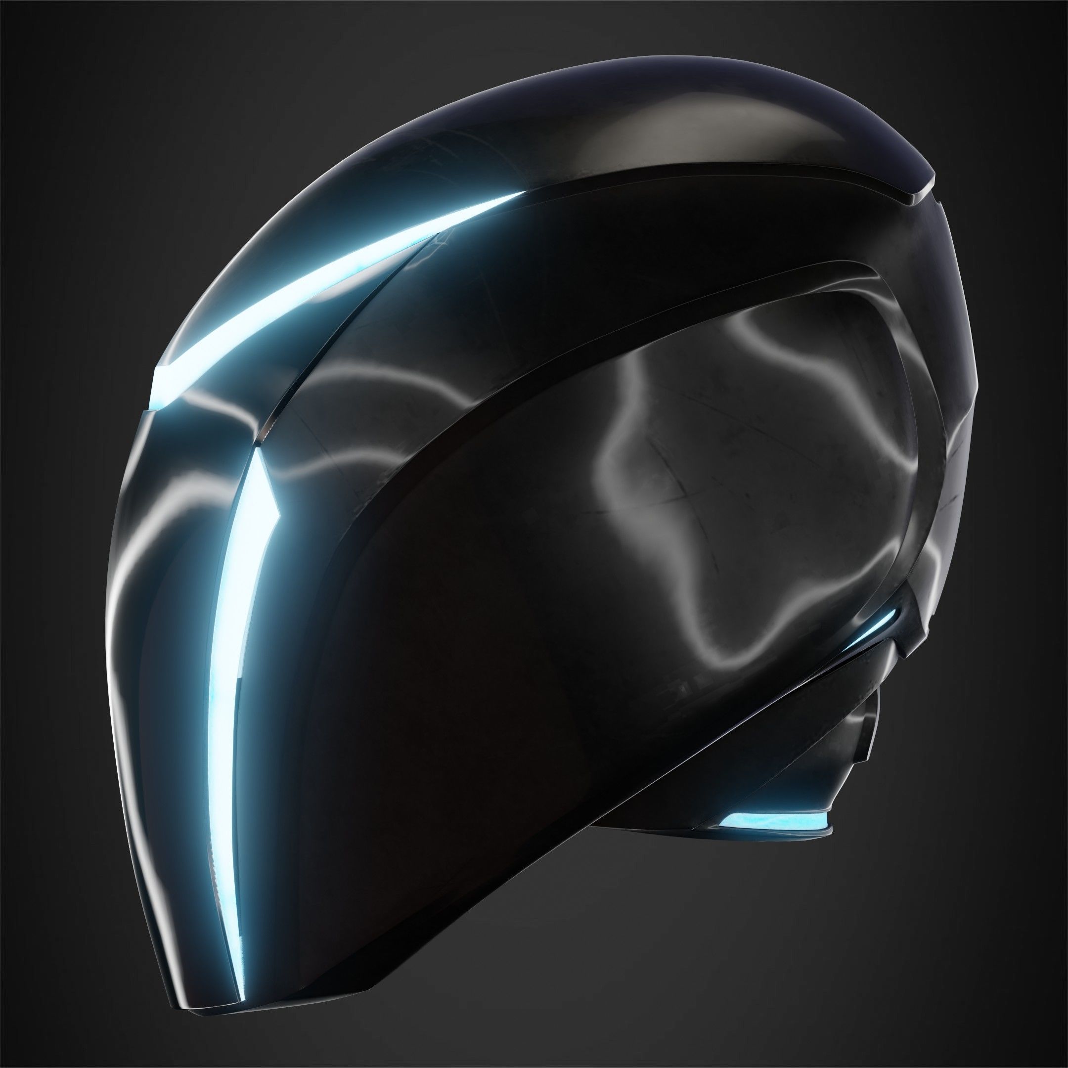 Tron Legacy Sam Flynn Helmet for Cosplay 3D print model_5