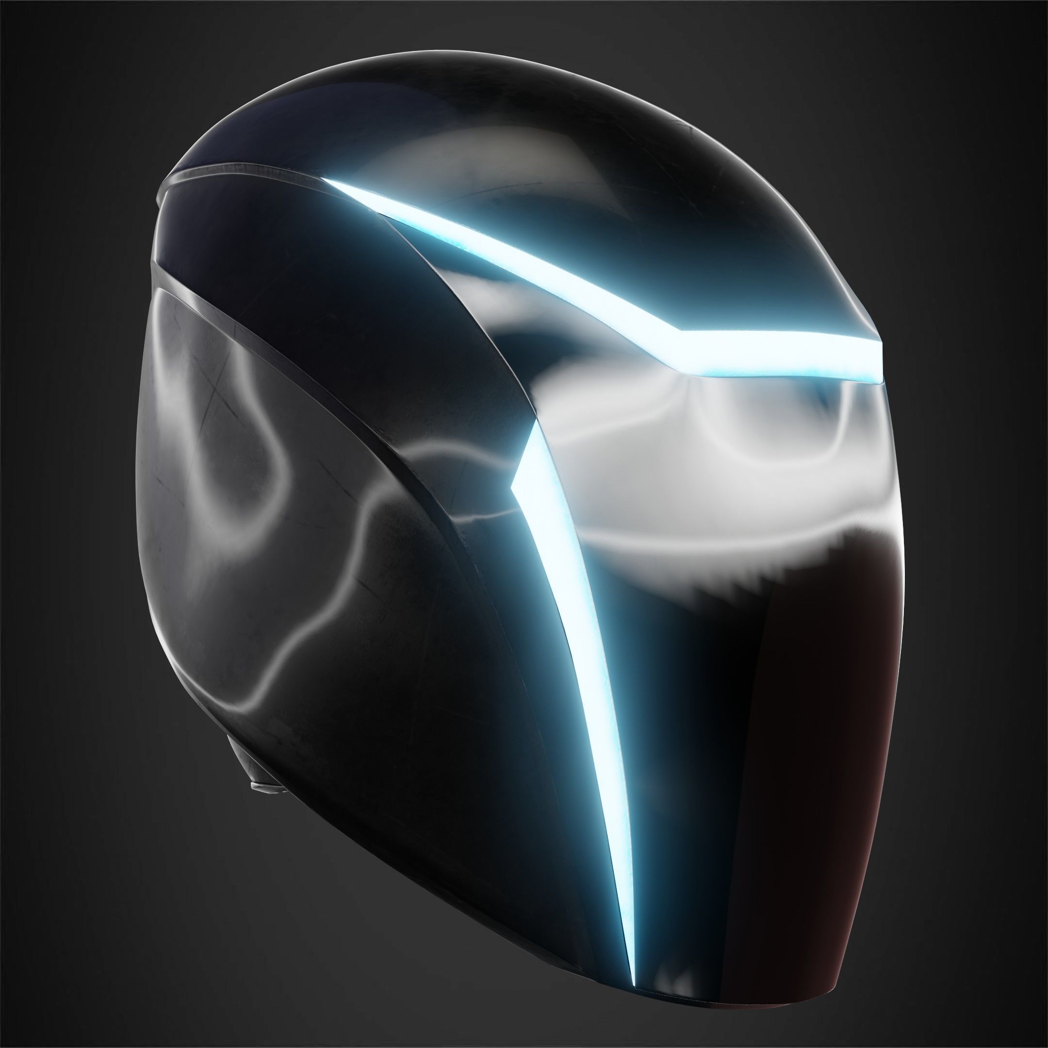 Tron Legacy Sam Flynn Helmet for Cosplay 3D print model_10