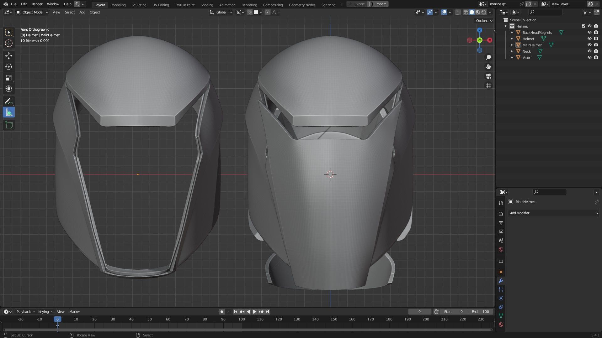 Tron Legacy Sam Flynn Helmet for Cosplay 3D print model_11
