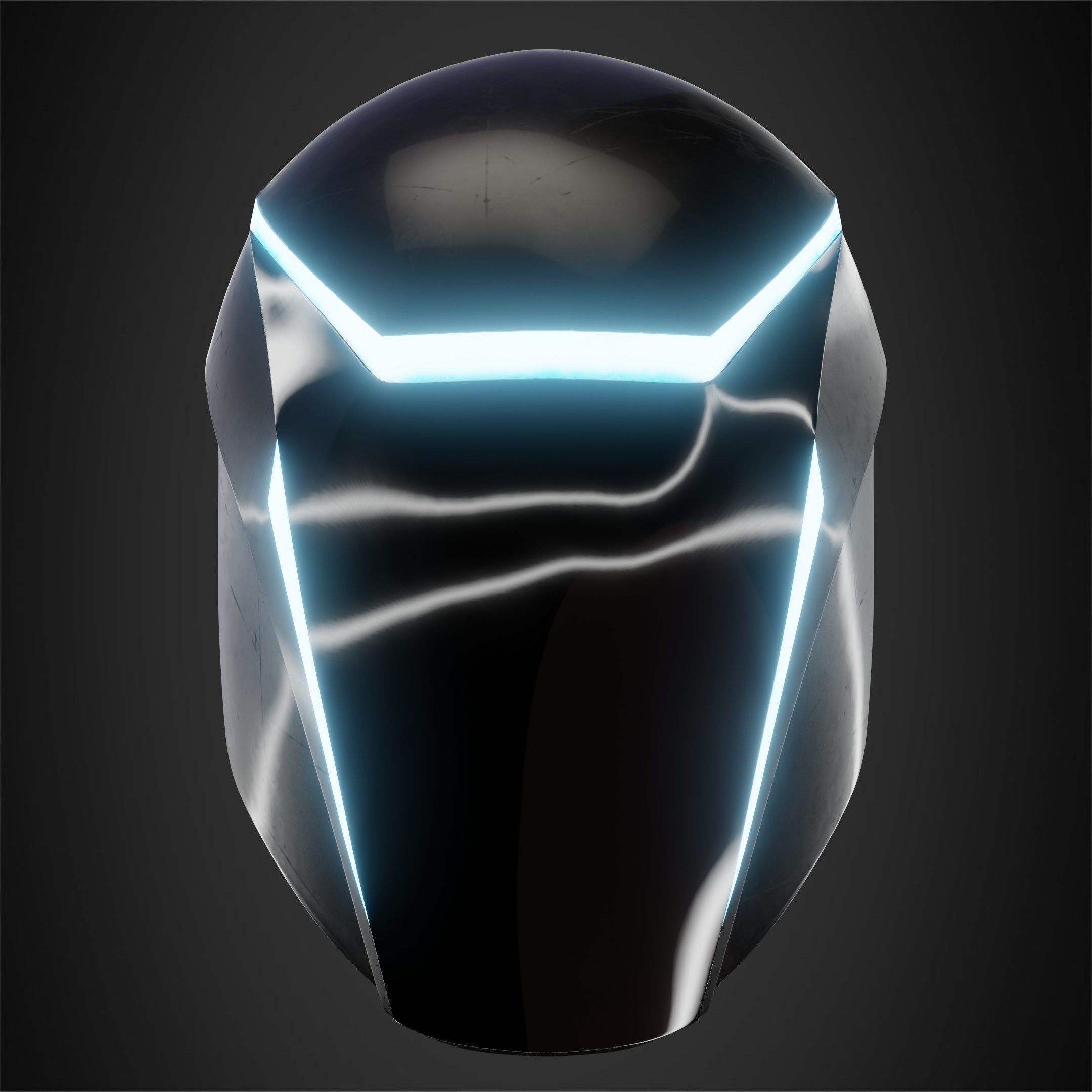 Tron Legacy Sam Flynn Helmet for Cosplay 3D print model_3
