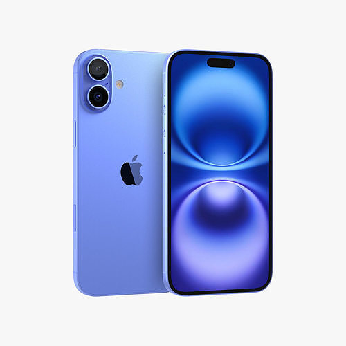 Apple iPhone 16 Plus Ultramarine 3D model