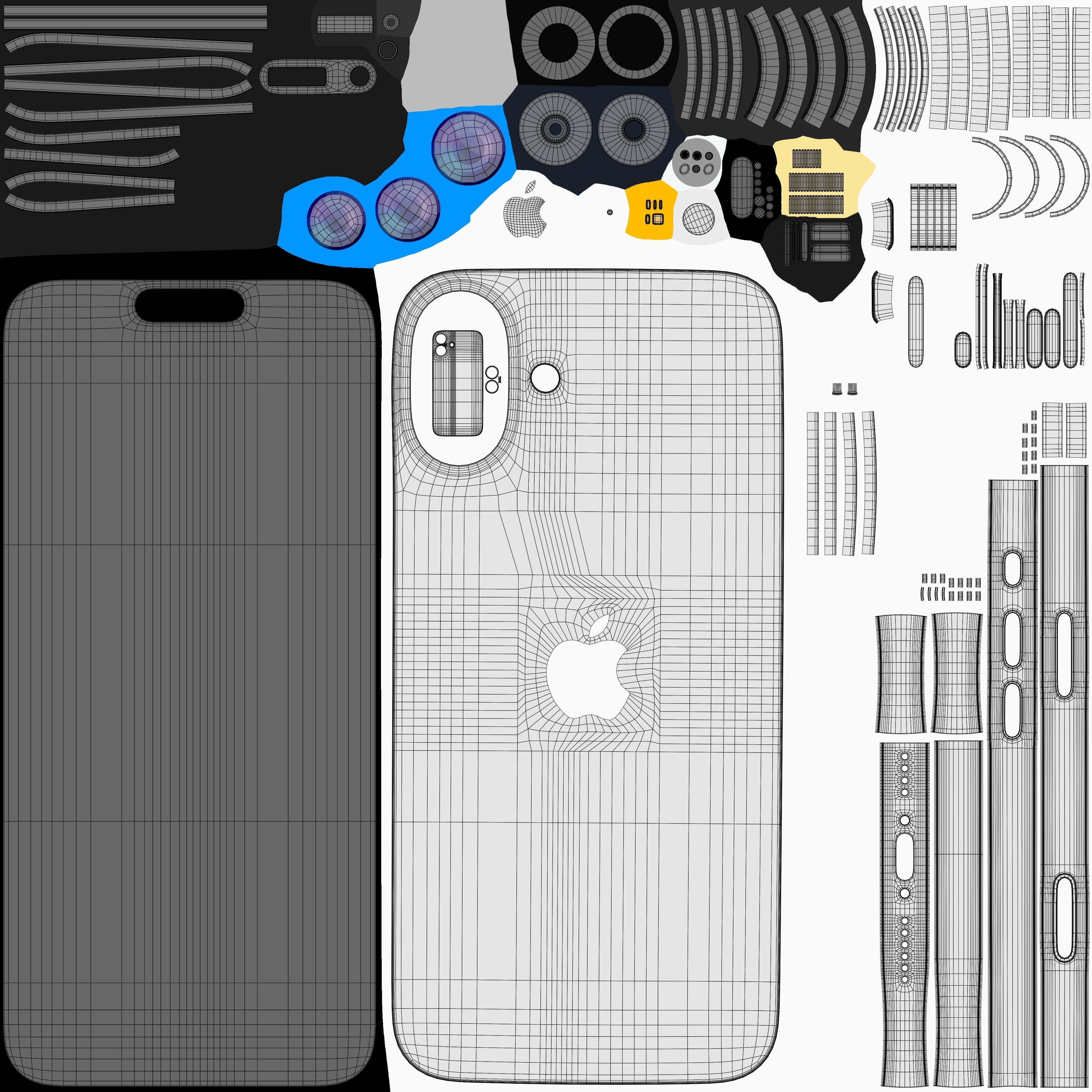 Apple iPhone 16 Plus White 3D model_10