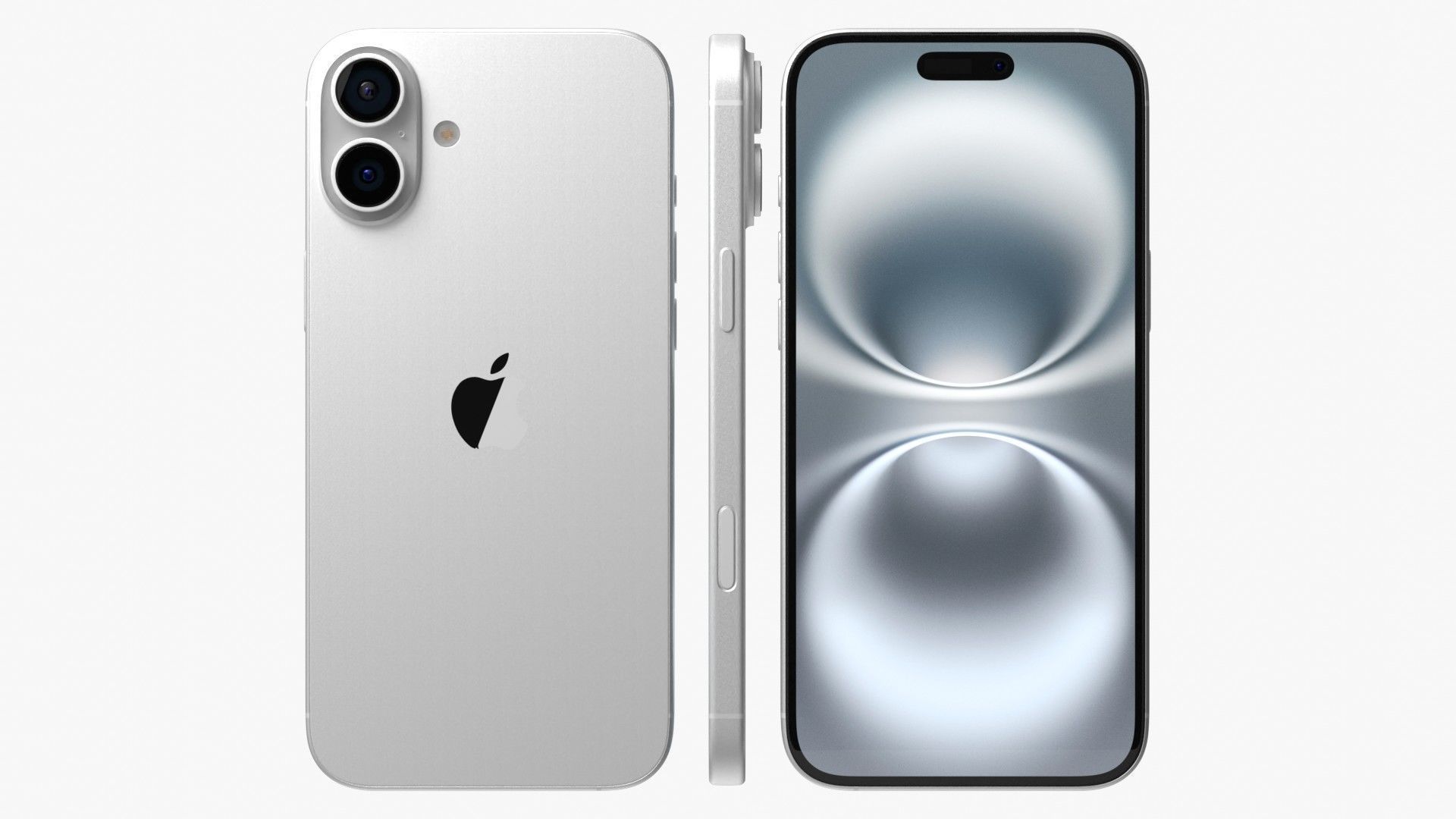 Apple iPhone 16 Plus White 3D model_2