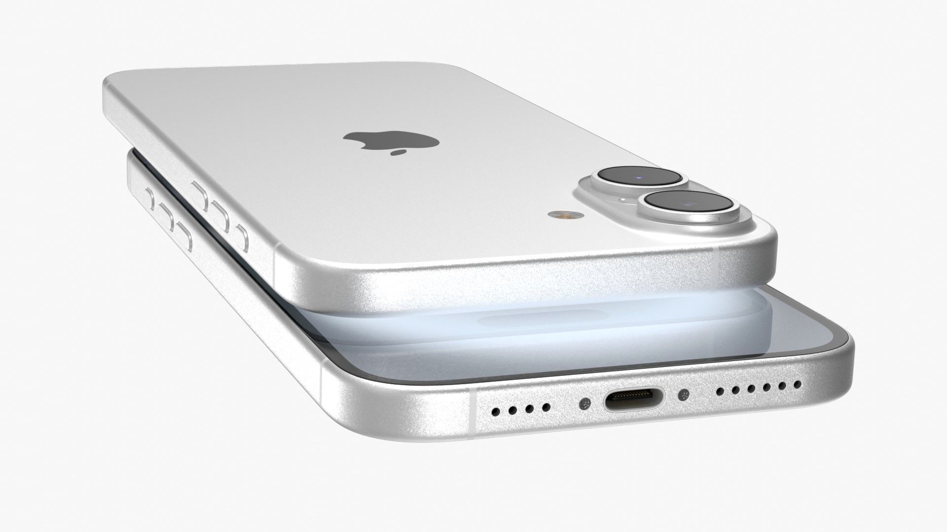 Apple iPhone 16 Plus White 3D model_7
