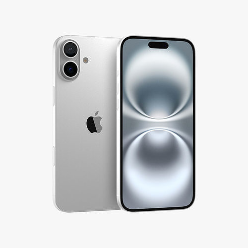 Apple iPhone 16 Plus White 3D model