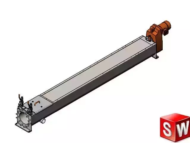 Screw conveyors model WPC 250 1800 3D model