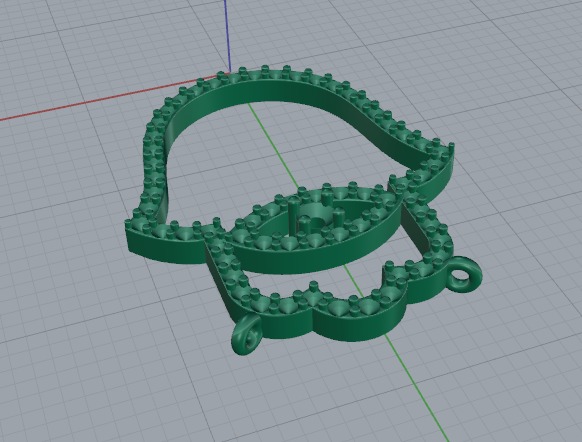 Hamsa pendant Model 6344 3D print model_4