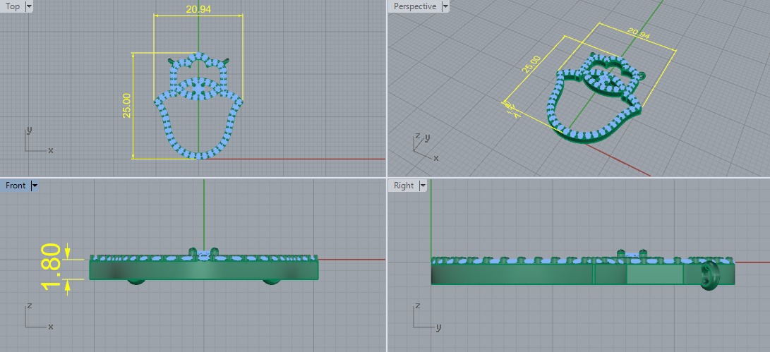 Hamsa pendant Model 6344 3D print model_6
