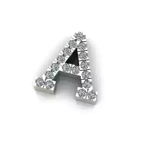 Pendant letter A Model 6341